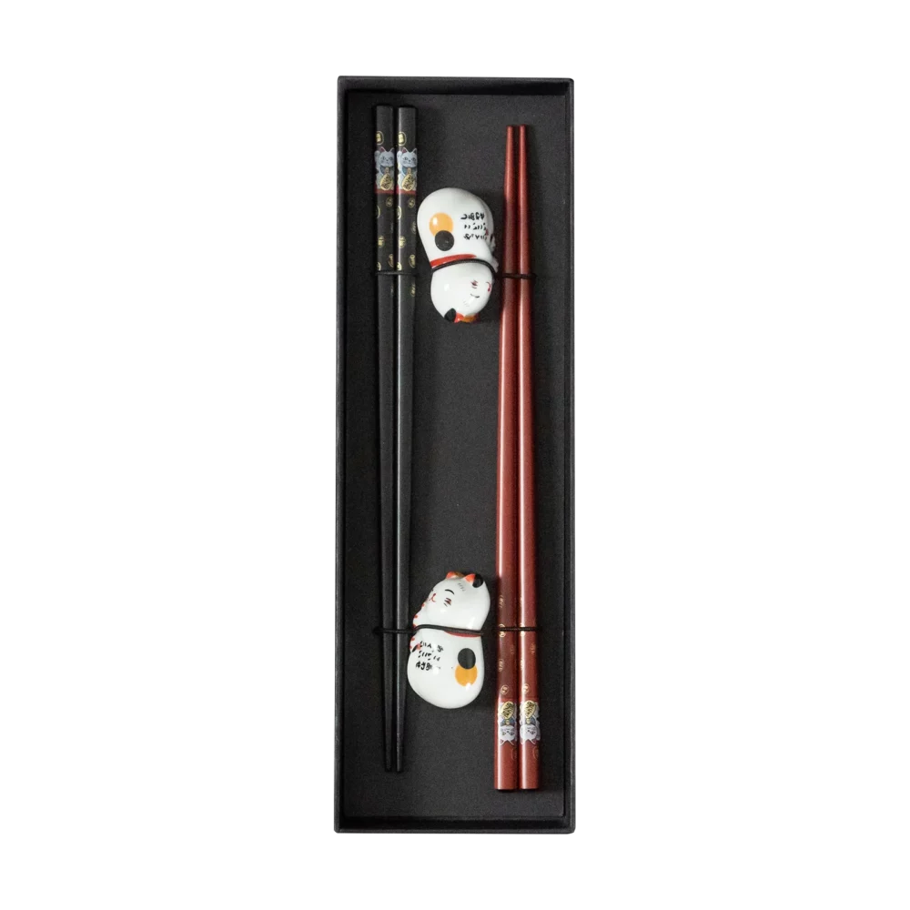 Lucky Cat Chopstick Set - Image 4