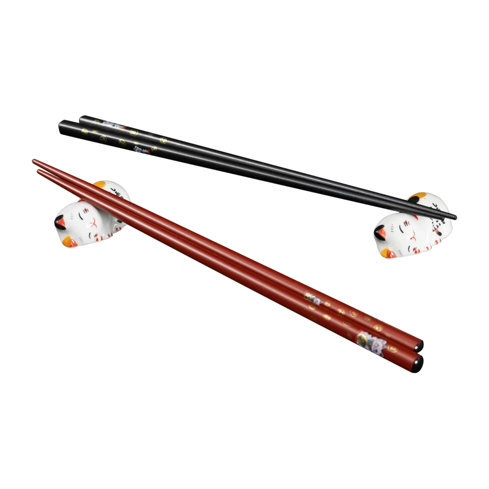 Lucky Cat Chopstick Set - Image 3