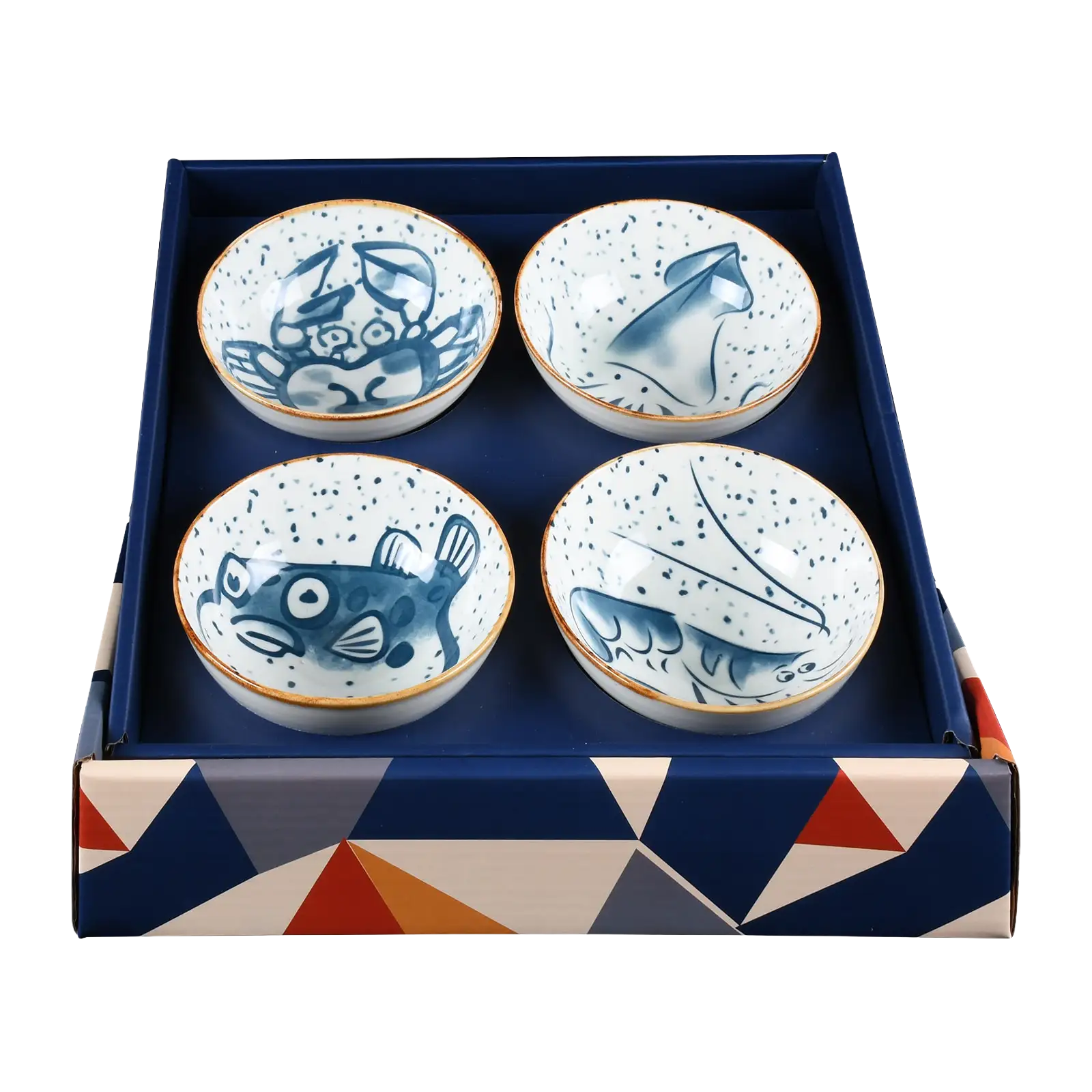 Sea Creatures Rice Bowl Set of Four