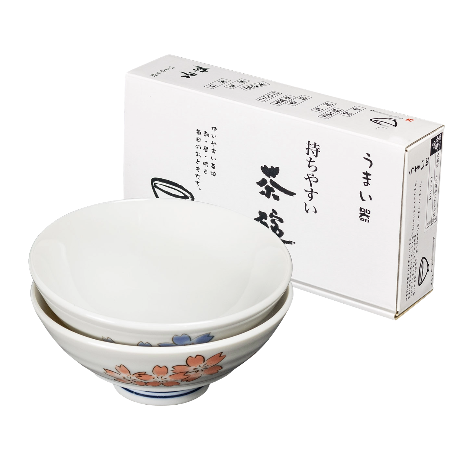 Cherry Blossom Rice Bowl Gift Set for Two